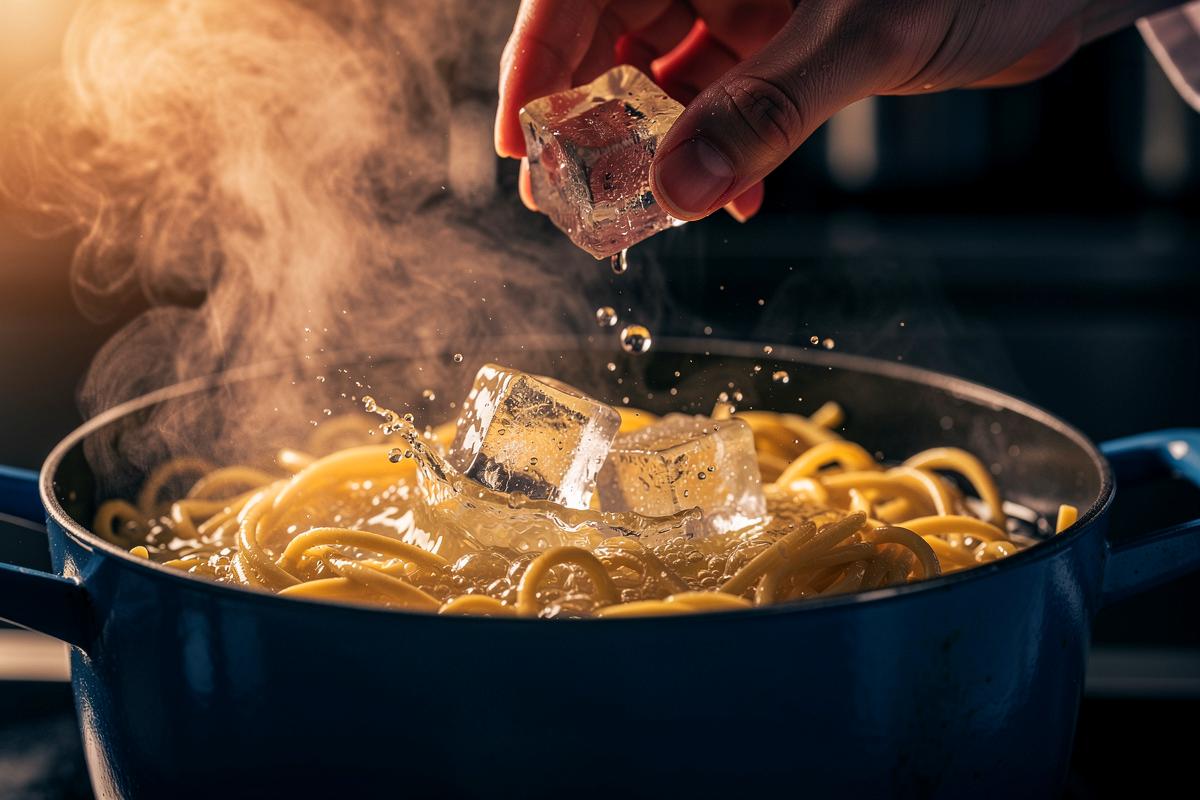 Köche geben heimlich Eiswürfel ins Nudelwasser und der Grund ist genial